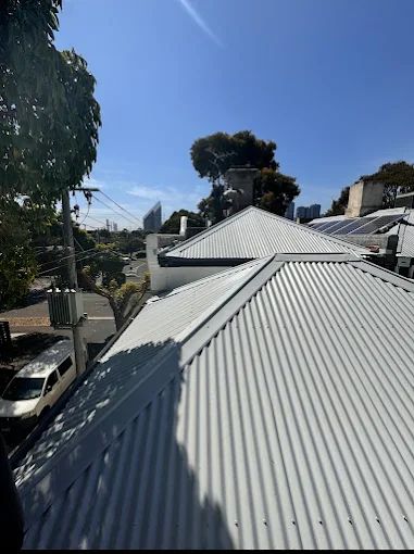 New metal hip roof